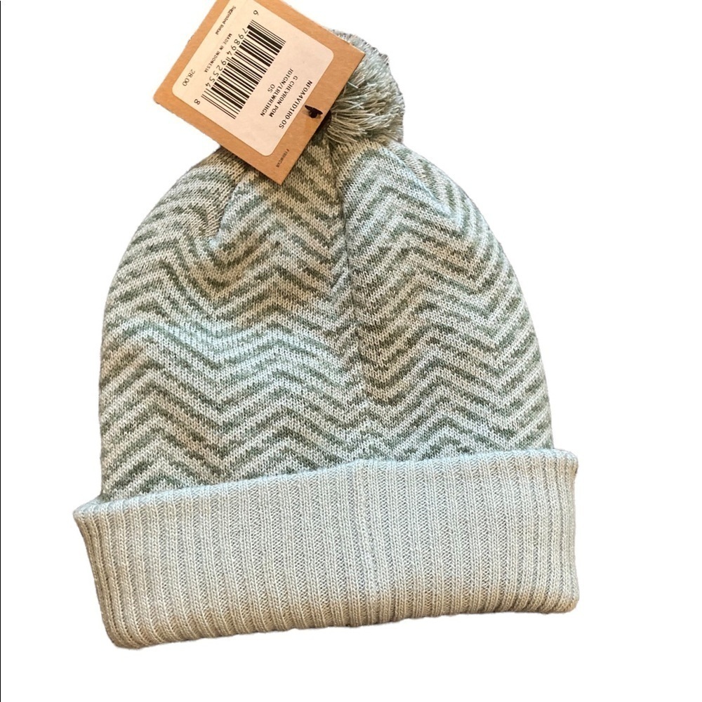 The North Face Kids Chevron Knit Beanie - Light Green - Picture 2 of 3